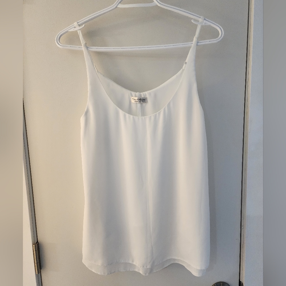 Miss Selfridge White Polyester Tank top Size US 8
